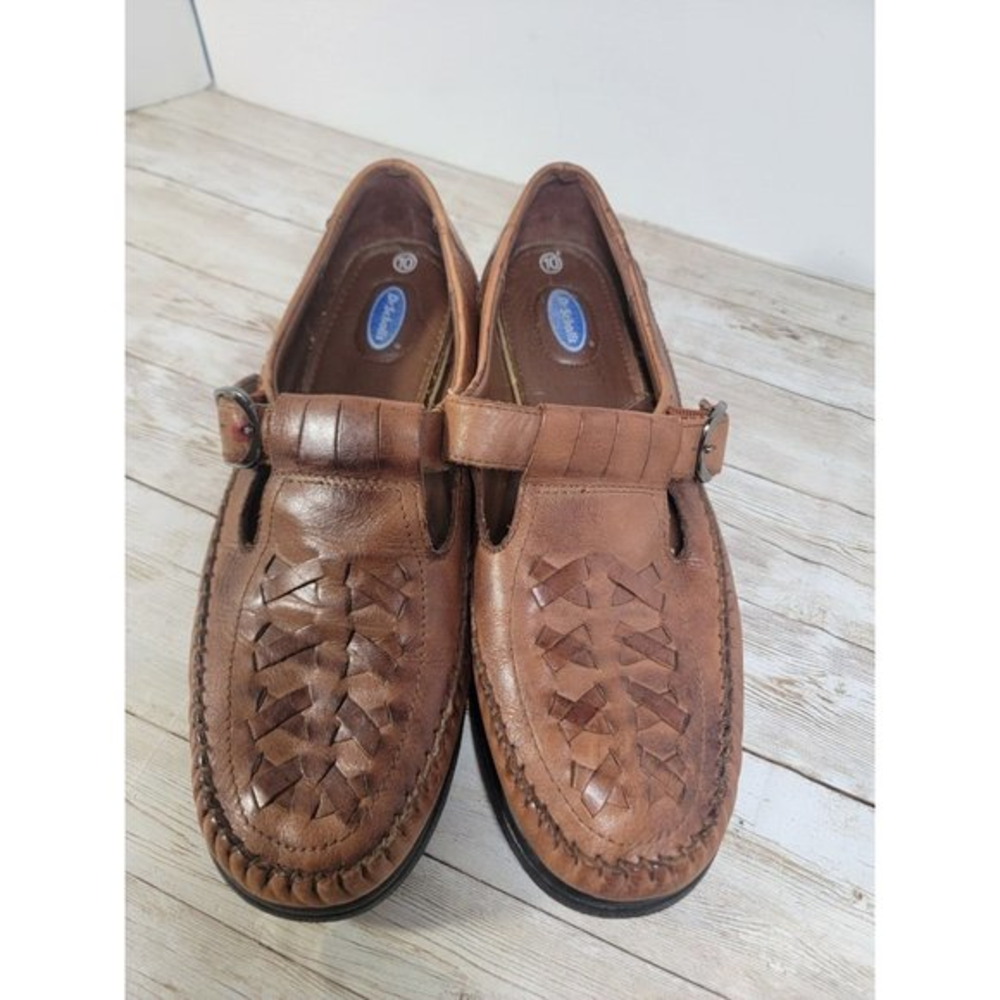 Dr. Scholl's Women Size 10 Loafer Leather Buckle Closure 5002907 Casual